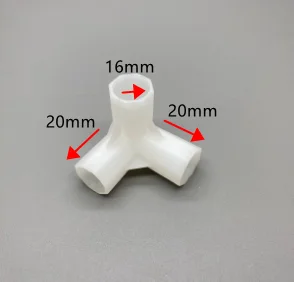 Inside Diameter 16mm 19mm PVC Pipe Connector For Tent 60 90 120 135 Degree Tee Elbow 3 4 Ways Pipe Fitting