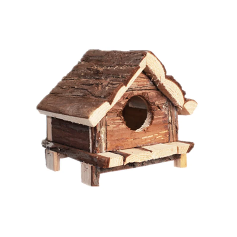 Wholesale Customized Animal  Wooden House Hamster Cage Small Pet Nesting Pet Decorations Cage For Hamster