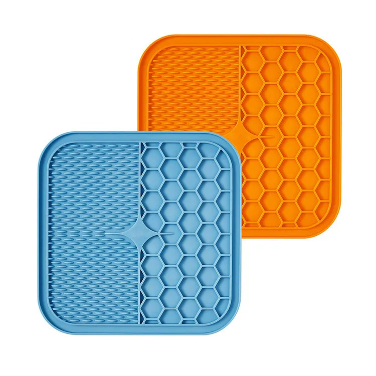 Pet Slow Feeding Pad Cat Dog Lick Mat Plates Boredom Anxiety Reducer Suction Mats Puzzle Toys Food Licking Mat for Dogs And Cat