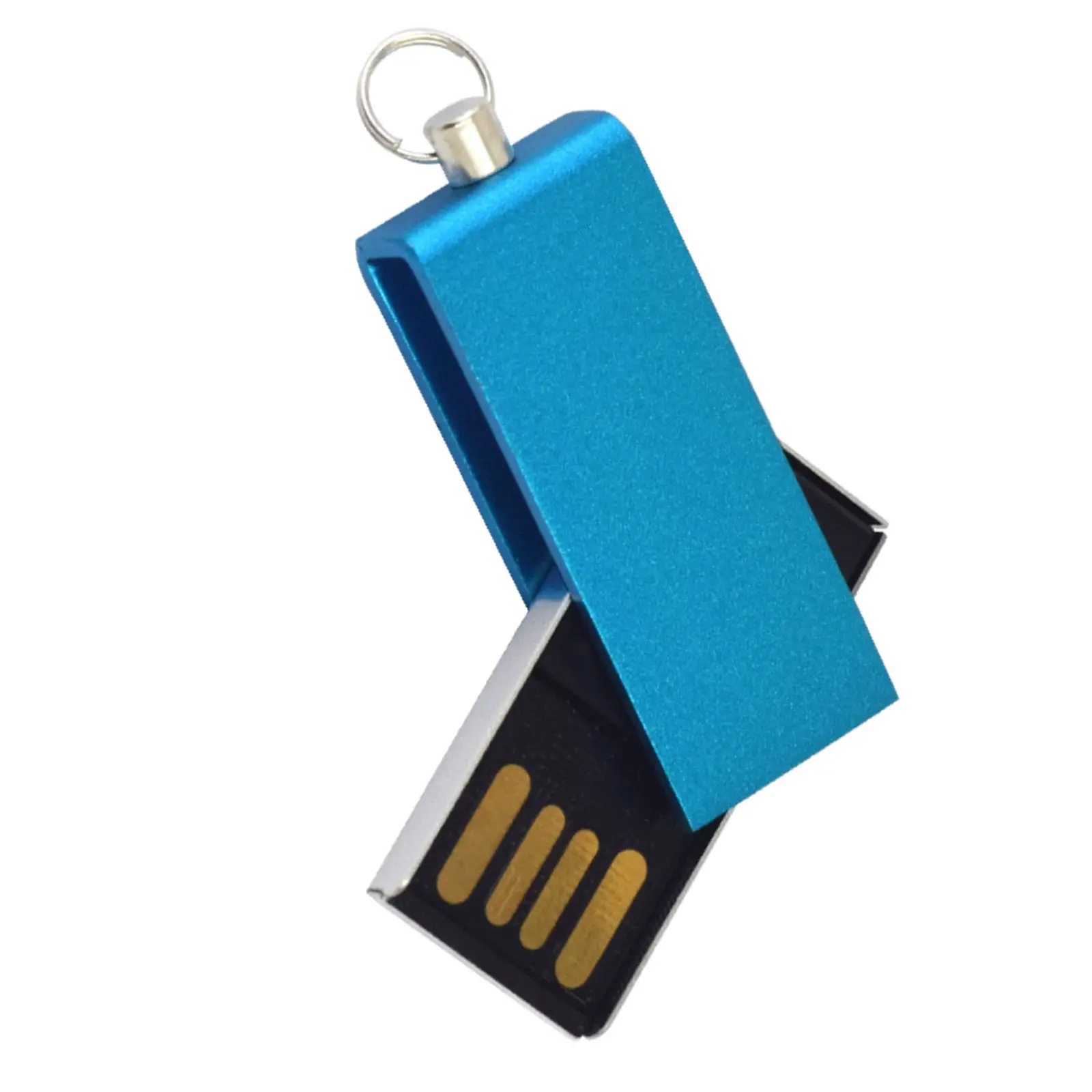 Wholesale Thin Mini Metal Pen Drive 2.0 3.0 USB Stick 1 2 4 8 16 32 64 128 256 GB Swivel USB Flash Drives