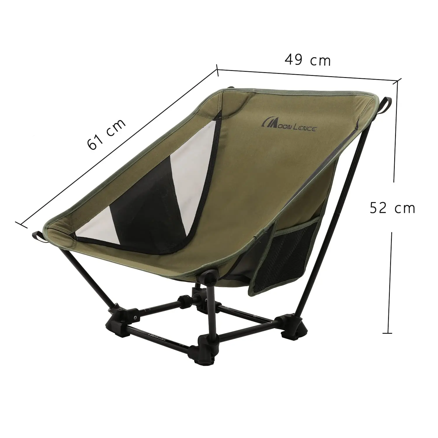 MOONLENCE Folding Aluminum Lightweight Small Compact  Portable Chair Without Leg For Camping Beach Hike Travel