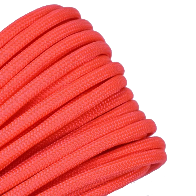 Wholesales braided 3 strands 7 strand survival Paracord 550 4mm 2mm 3mm 5mm polyester Parachute Cord 750 Lbs nylon rope