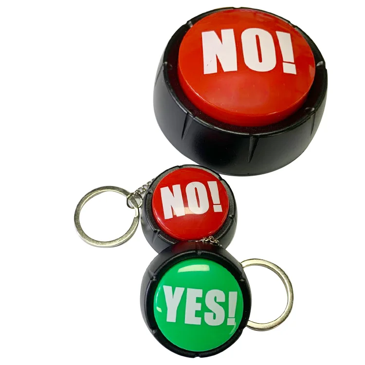 Custom logo sound button recordable taling sound buttons with Key chain