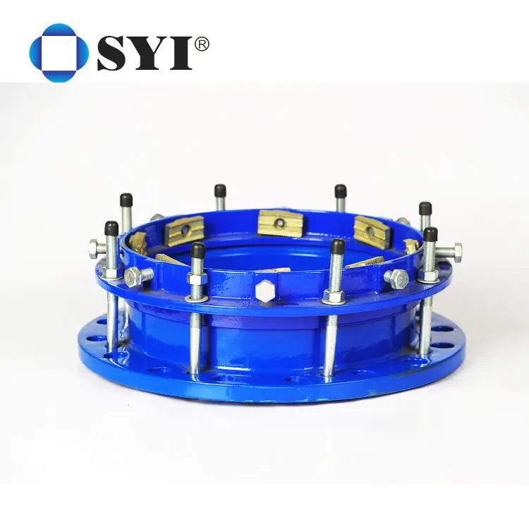Large Diameter PE Restraint Flange Adaptor With Brass Thrust Ring