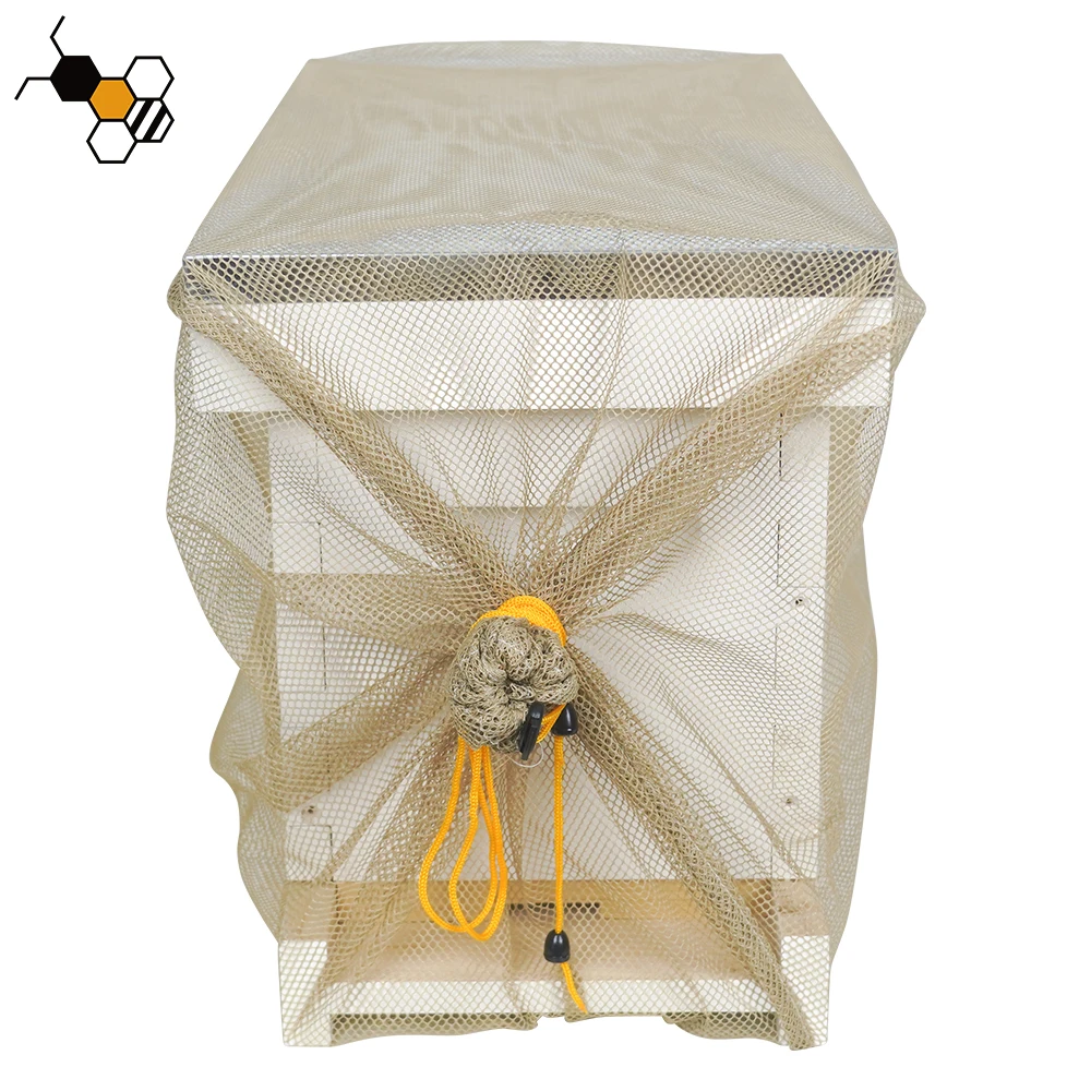 Beekeeping Tools Beehive Mesh Transport Bag Breathable Mesh Bag with Drawstring Net Bag
