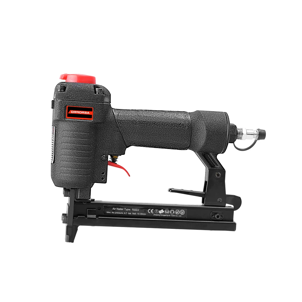 AEROPRO 1022J Professional Brad Air Nail Gun High Quality Pneumatic Nailer for Furniture Decoration Wide Crown Stapler