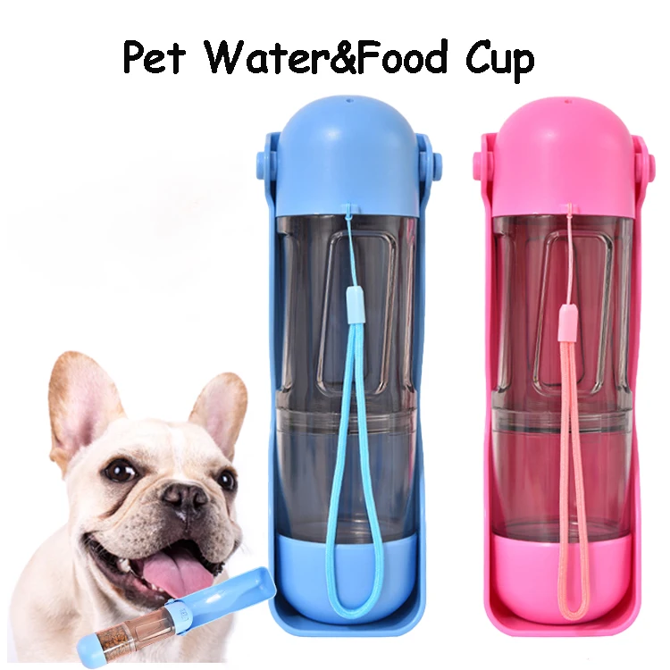 Dog Water Bottle Portable Pet Travel Bowl Foldable Dispenser for Walking Hiking