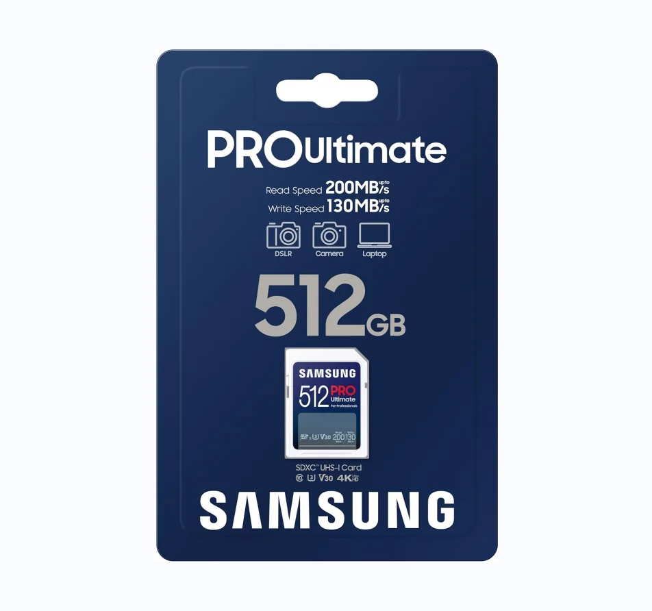 Samsung PRO Plus 512GB High-Speed U1 Class 10 Memory Card Phone 3D Camera Tablet DVR Plastic Material Evo Plus V90 4K Video U3