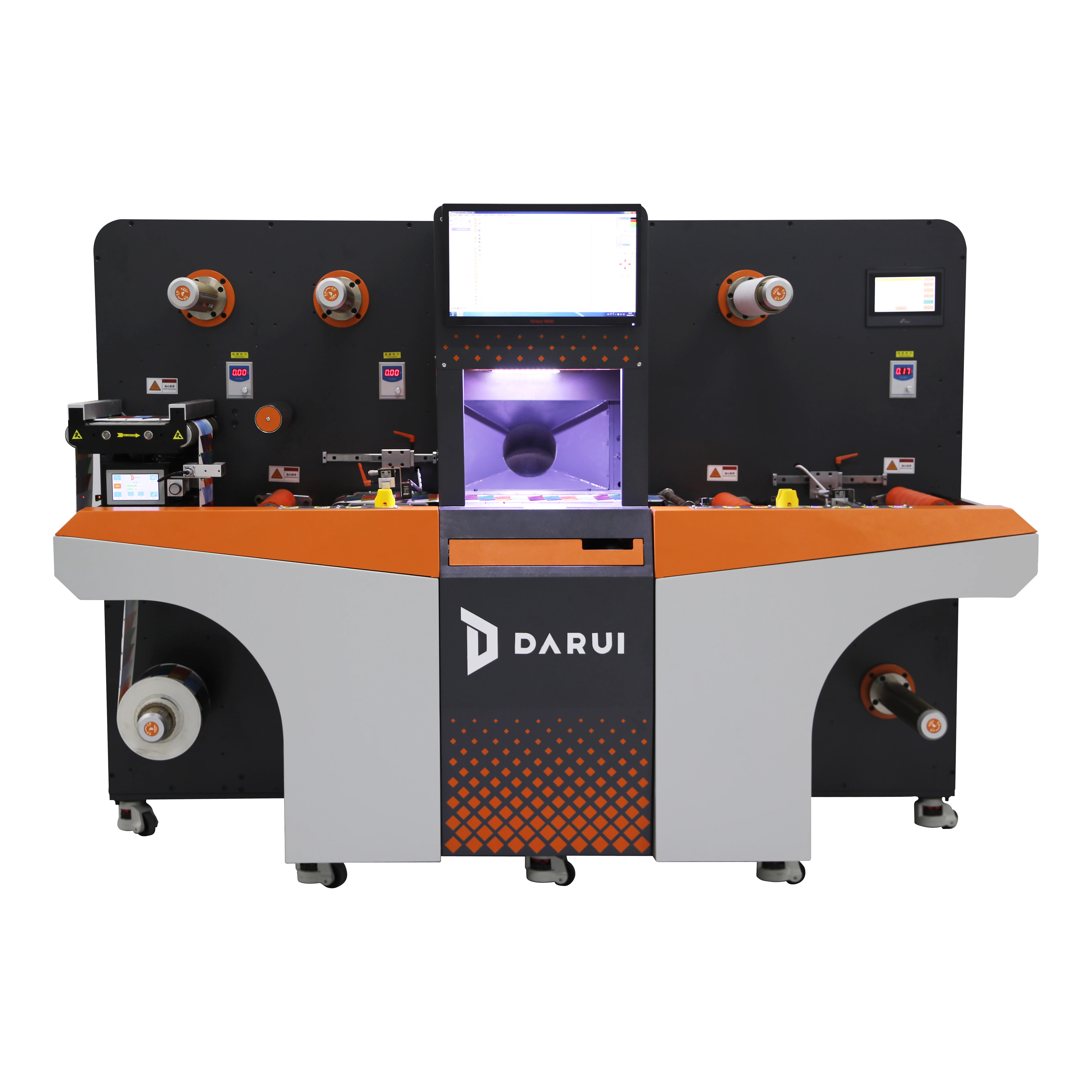 Ningbo DARUI J3 roll to sheet cutting machine mini laser label cutting machine