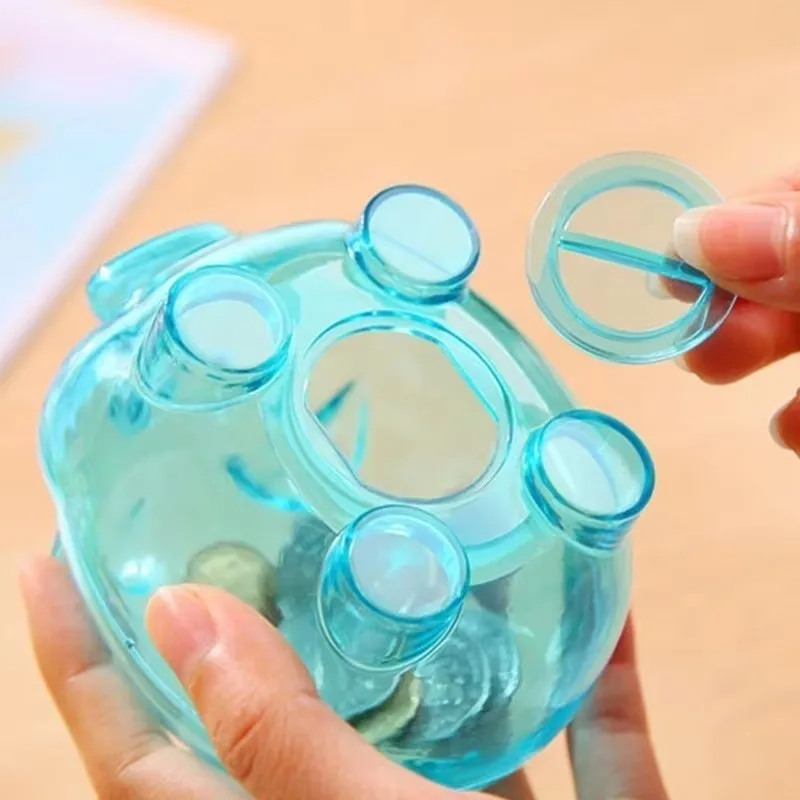 RTS Factory Clear Transparent Pig Plastic Piggy Money Bank Small Piggy Bank Money Boxes Storage Toys Home Decor Money Saving Box