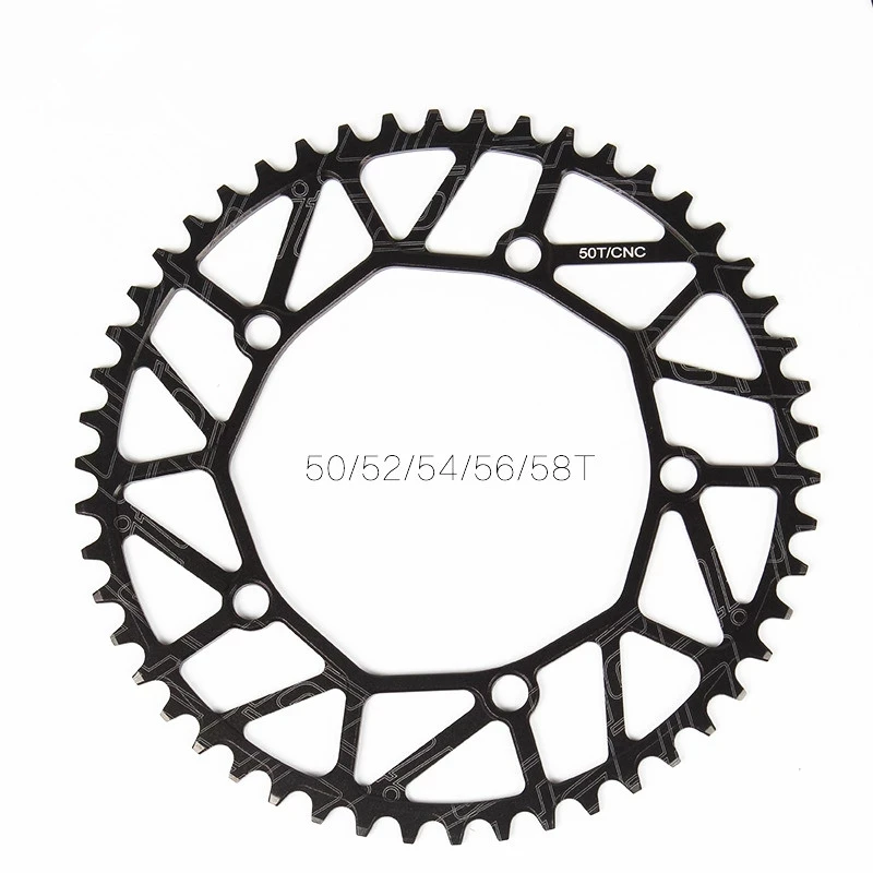 Litepro 130 BCD 9 10 11 Speed Hollow CNC Alloy Single Disc Chainwheel Road Folding Bike Chain Wheel 46-58T Chainring
