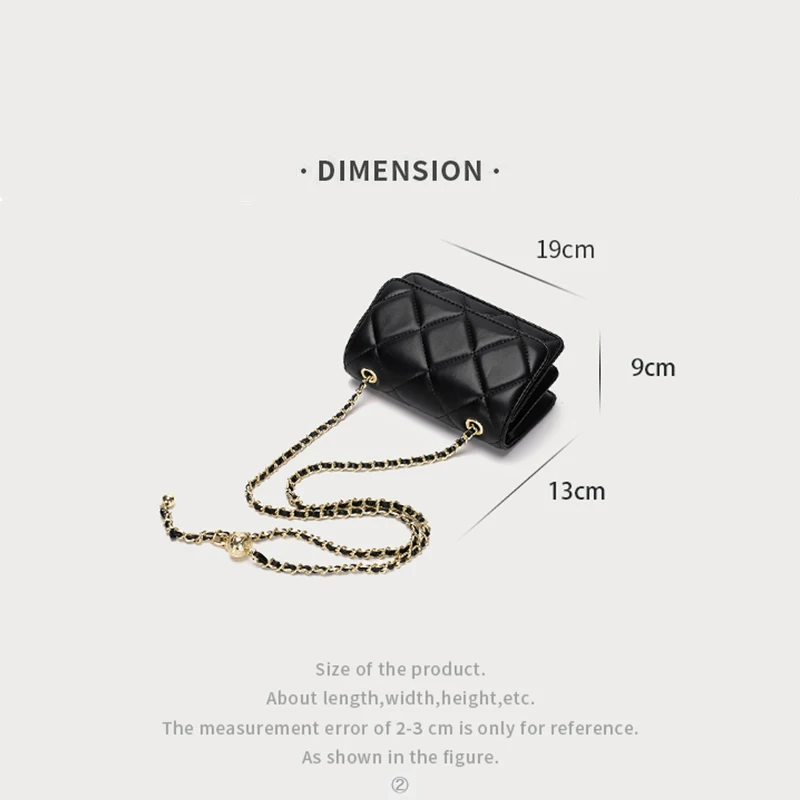 Luxury handbags France 2021 Custom black sling bag Wholesale Ladies Square crossbody leather bags fashion Tote