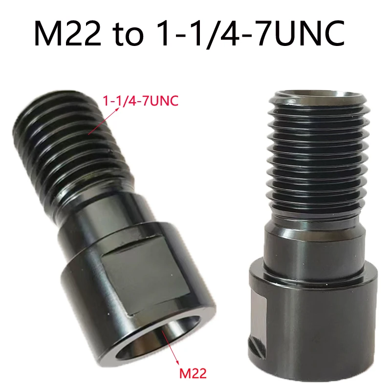 Top Core Drill Bit Adapter M22 Female to 1-1/4-7 Male  Tool for Connecting Core Drill Machine