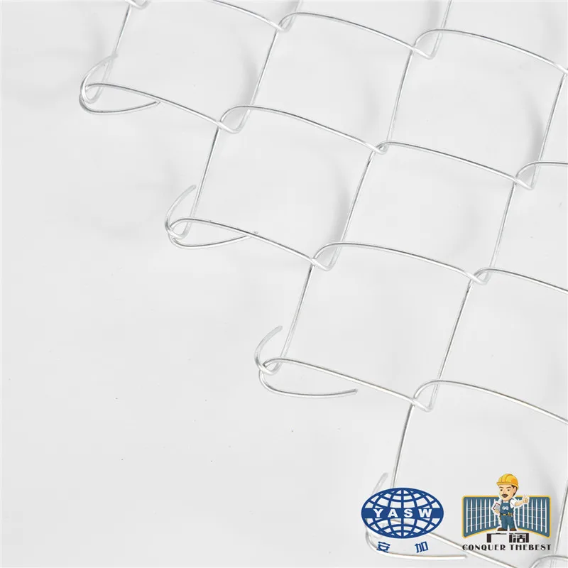 High Quality Diamond Wire Mesh Fence Price Hot Dipped Galvanized Chain Link Mesh