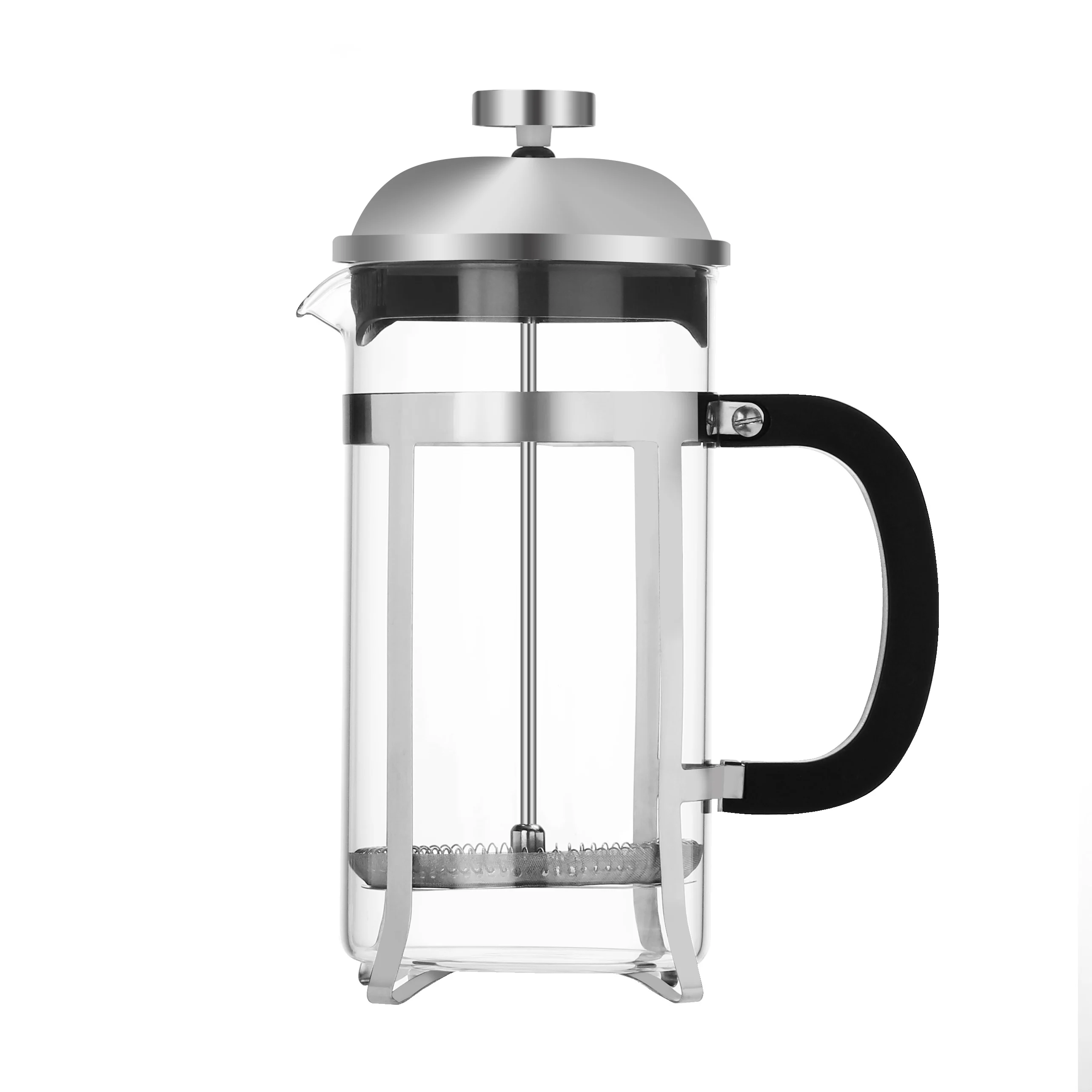 Экологичный Pyrex из нержавеющей стали с высоким содержанием боросиликатного стекла Круглая крышка Портативная кофеварка с франц