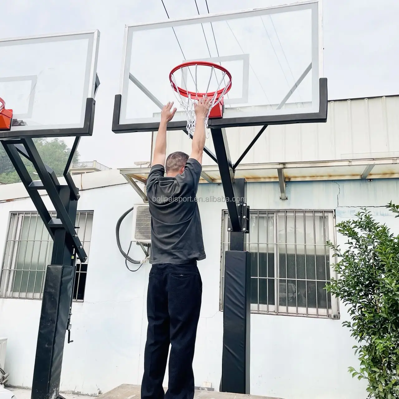 Manufacture Outdoor Sports Equipment of In Ground Basketball Hoops Stand Set