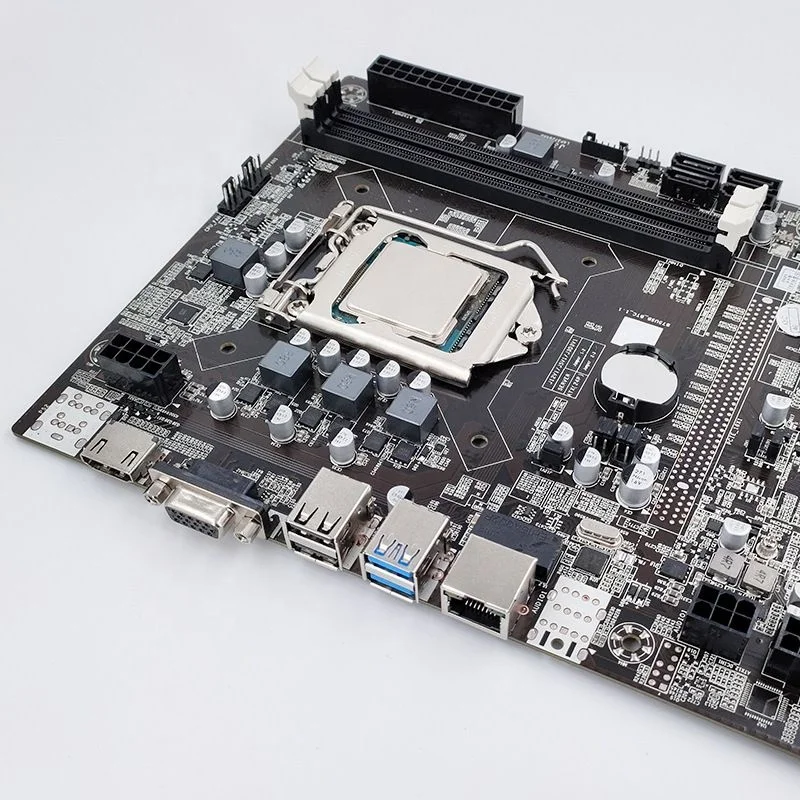 Высококачественная материнская плата B75 12 PCIE на USB LGA1155 CPU DDR3