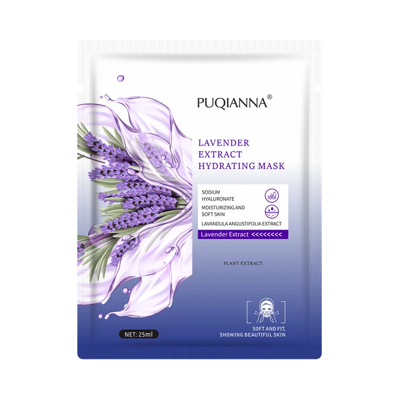 PUQIANNA Direct Manufacturer Natural LAVENDER EXTRACT HYDRATING MASK face maskss beauty Deep moisturizing Whitening facial mask