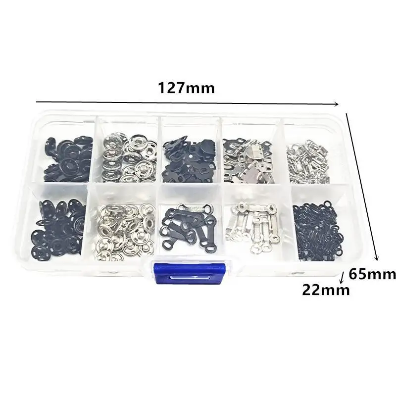 combination clothing accessories sewing kit Boxed 12mm press-button hand-sewn trousers hook style buckle concealed button