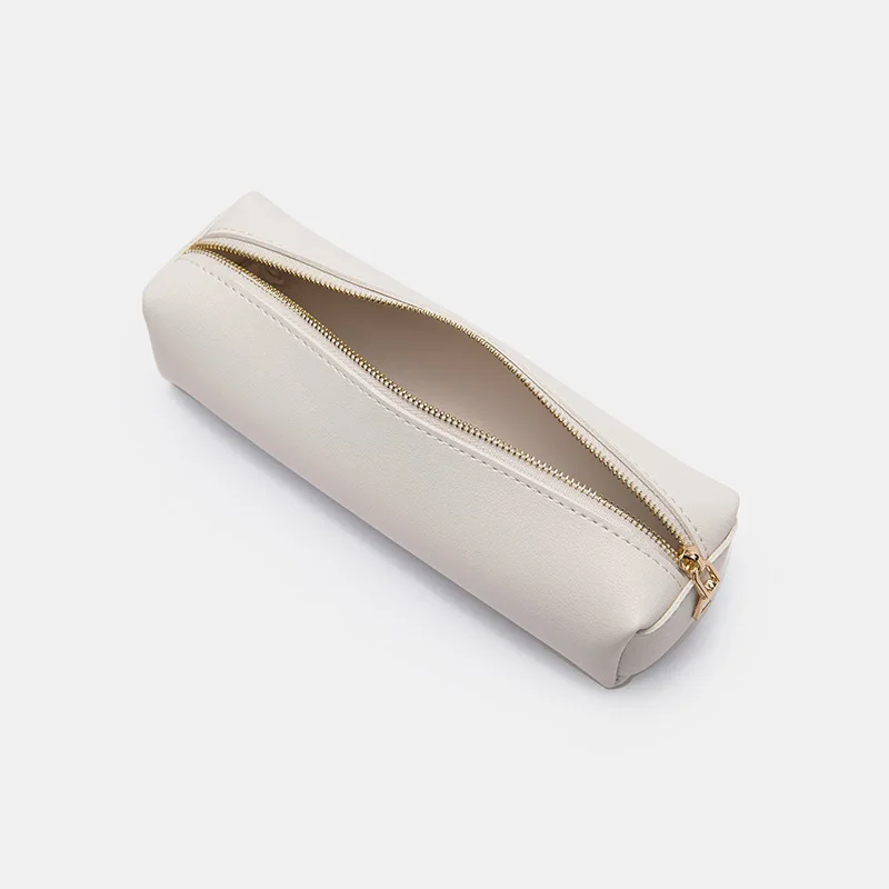 Zipper Pencil Bag Stationery Pouch Custom Leather Pencil Case