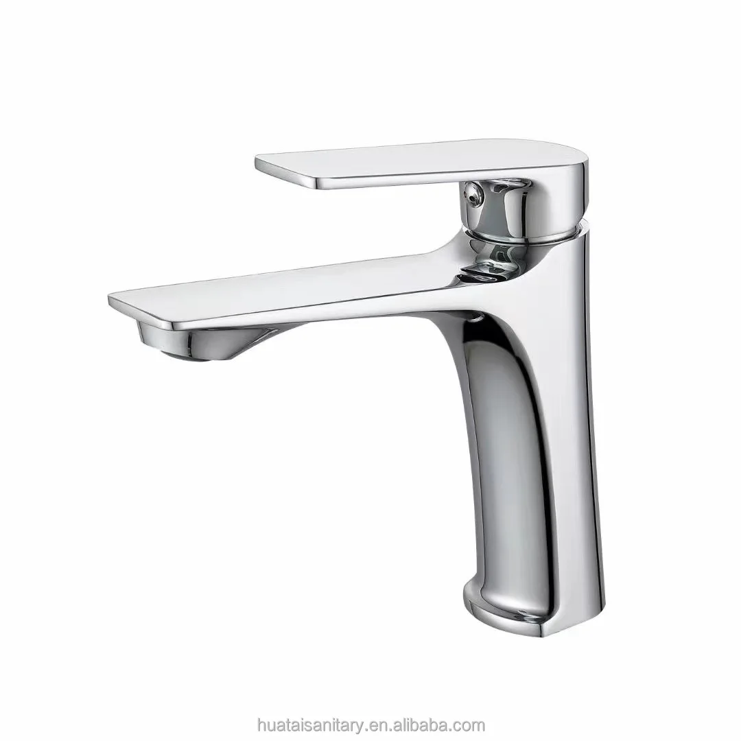 2023 modern cheap price tall black single lever bathroom mixer wash basin tap faucet brass
