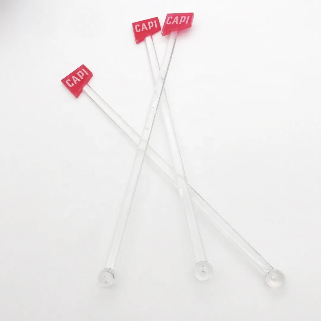 Top Fashion Wedding Custom Acrylic Plastic Cocktail Stick Stirrer