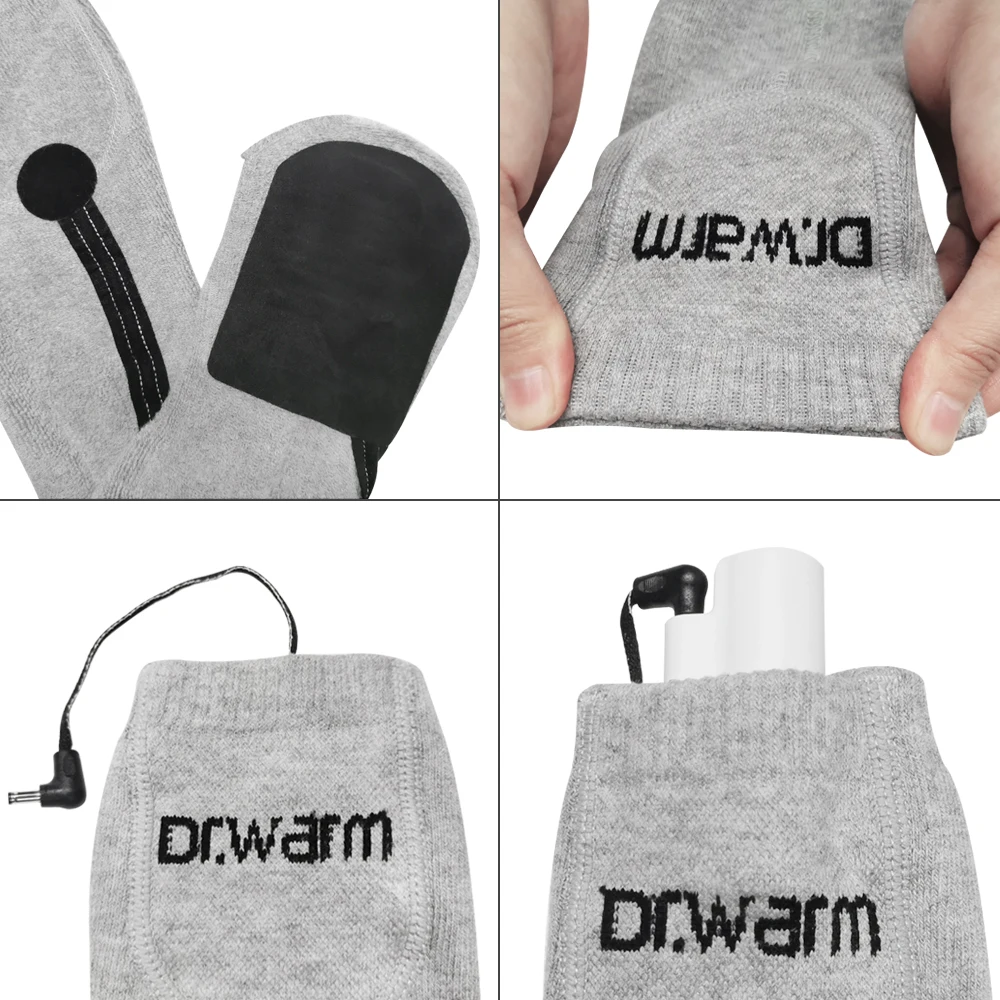Hot sale warm knit sports socks winter ski riding climbing warm socks three files temperature control heated socks