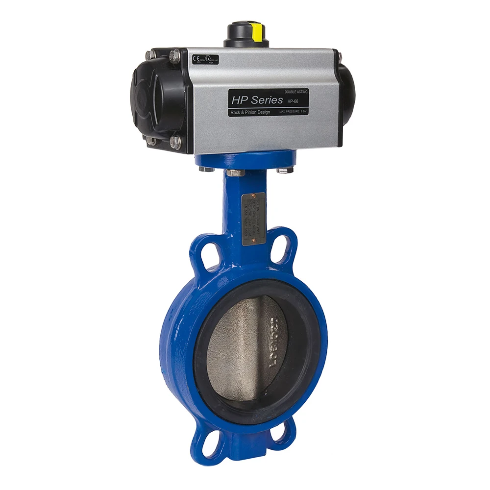 DN50 -1200 GGG50 DI WCB SS Body EN593 API609 Handle Worm Gear Wafer Butterfly Valve