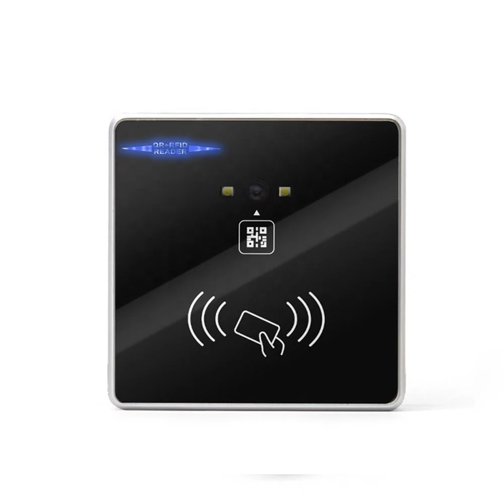 2D стены Fix монтажа NFC QR сканер штрих-кода двери контроля доступа по отпечаткам 13 56 МГц RFID