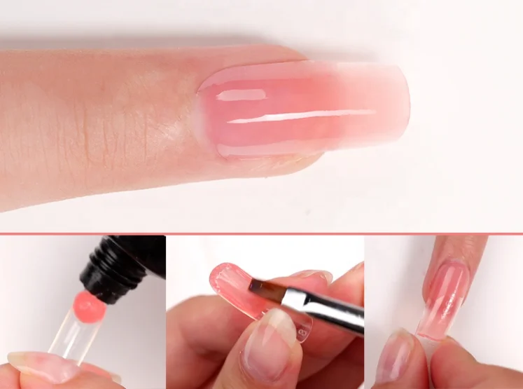 Professional Nail Art Painting Construction Hard Extension Tube Acrylic Milky Gel Uv nail supplies acrylic gel 1Kg