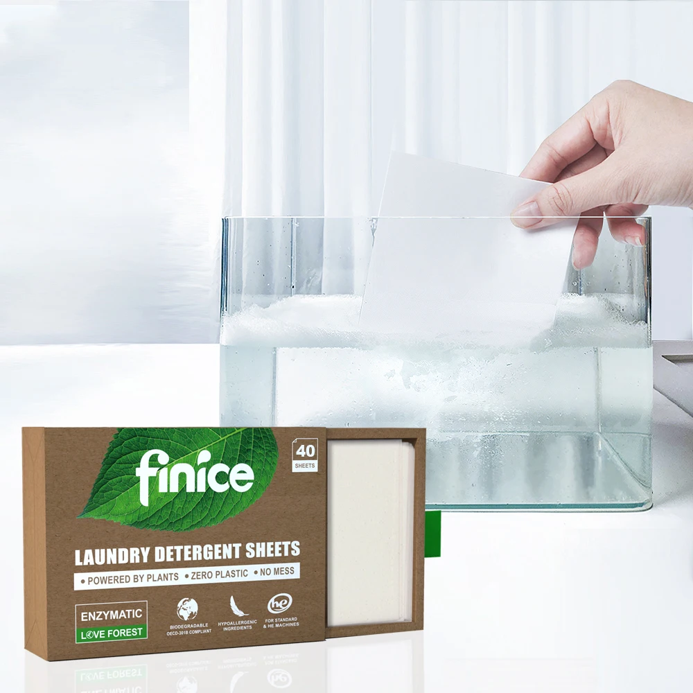finice laundry detergent paper eco friendly laundry strips eco washing sheet