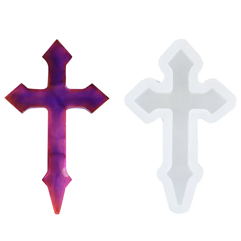 HY Cross Silicone Resin Mold For Jewelry Making Casting Mould Craft Epoxy DIY Tools