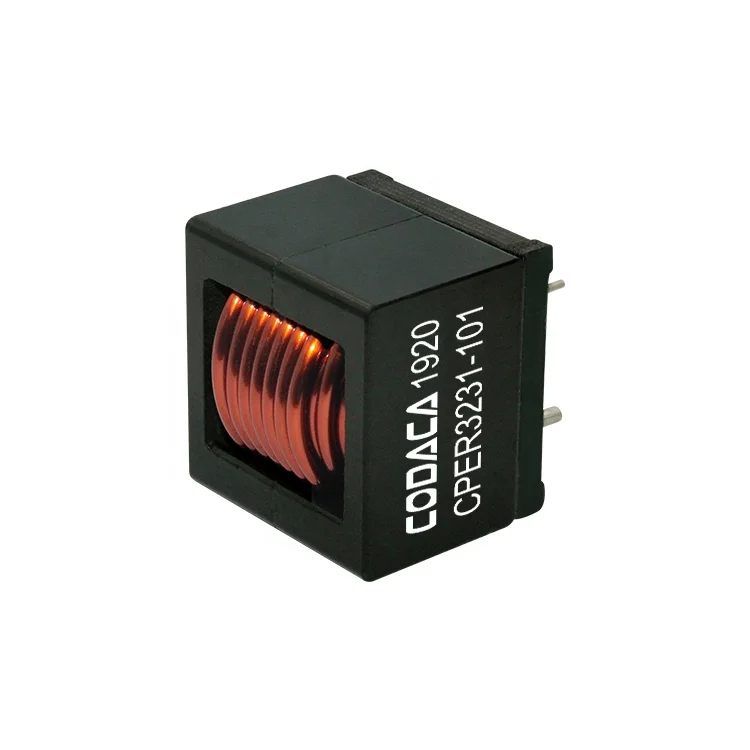 Codaca DIP Низкая магнитная потеря автомобильных электронных CPER3231-101M высокий ток силовой индуктор 100uh