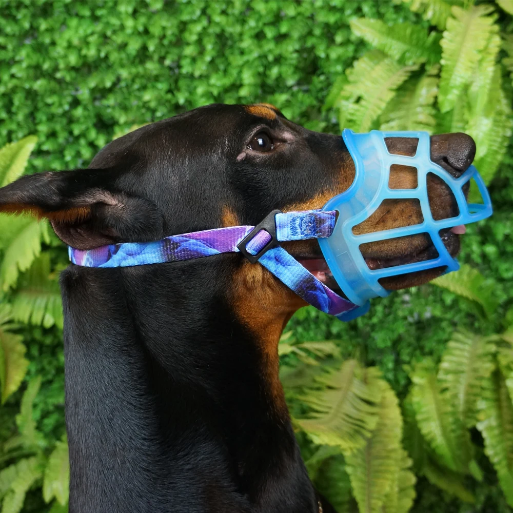 Высококачественная дышащая Мягкая сетчатая Защитная намордка для собак для прогулок