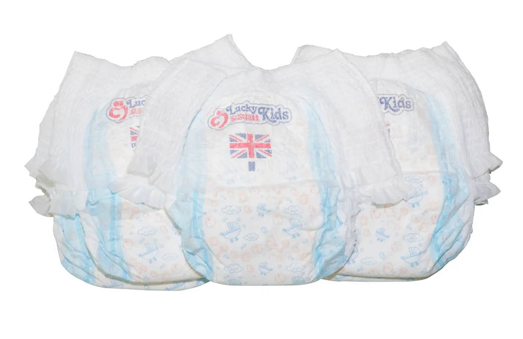 
China made stong absorption dry and hygienic baby diaper pants 
