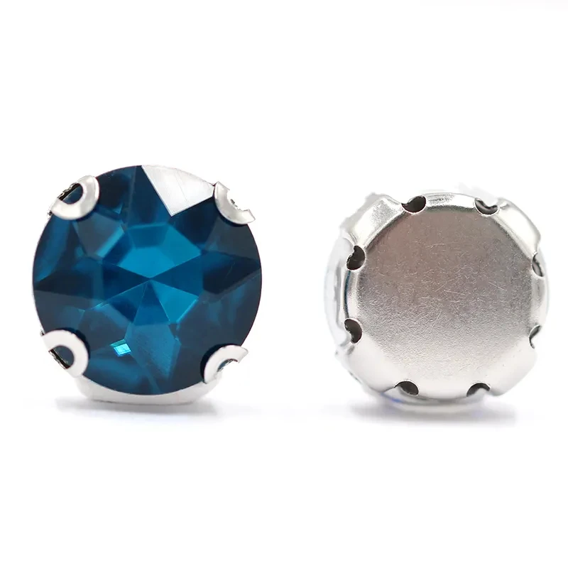 High Quality Round Stone With Claw Crystal Pointback Rhinestone For Clothing Jewelry