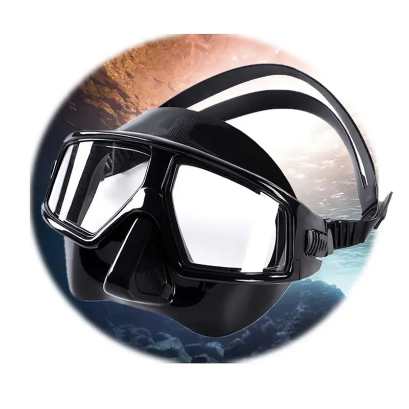 Hot selling low volume silicone Professional dive mask for Freediving