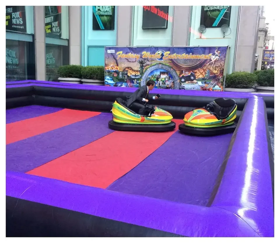 blow up bumper cars inflatable arena racing track with bottom perimeter race kids soft play inflatable bumper car