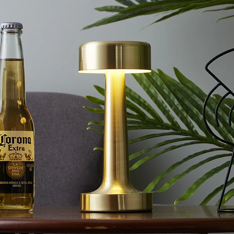 Personality Fashion Decoration Acrylic Iron USB Charging Touch Control Coffee Party LED Table Lamp