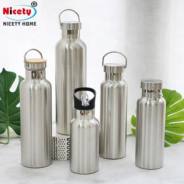 Best selling products 2024  sport infuser bamboo lid stainless steel double wall water bottle