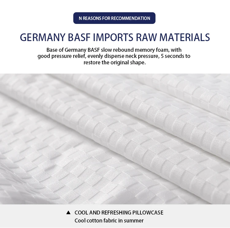 Factory Direct Sale Gel Infused Memory Foam Soft Visco Memory foam cooling gel pillow wave shape queen size more comfortable