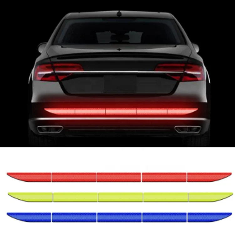 5pcs/set Car Reflectante Reflector Sticker Car Body Trunk Exterior Auto Accessories Reflective Tape Reflex Exterior Warning