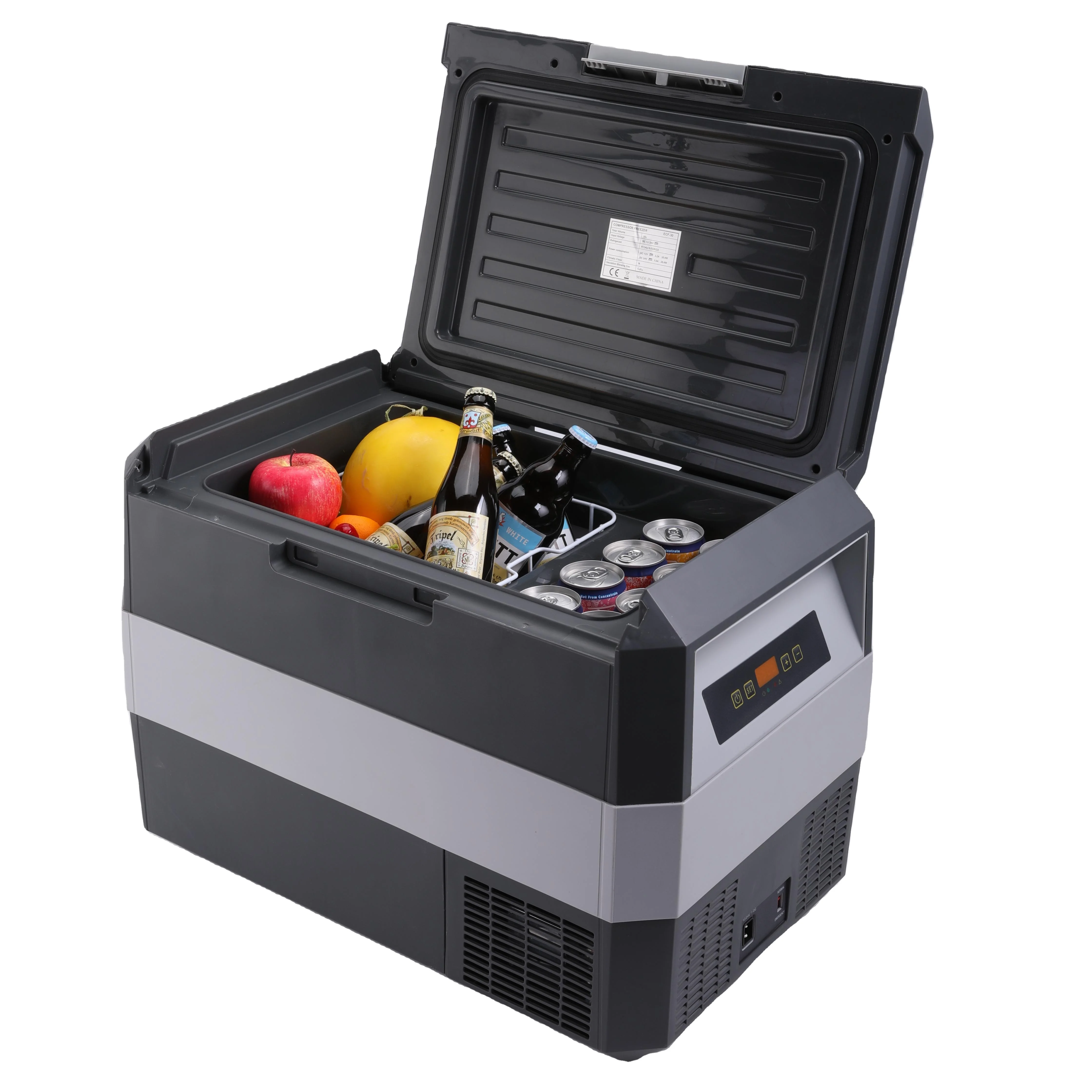 28l Car Compressor Fridges Freezer Ac 12v Dc 220v Refrigerator For Outdoor Camping Truck Rv