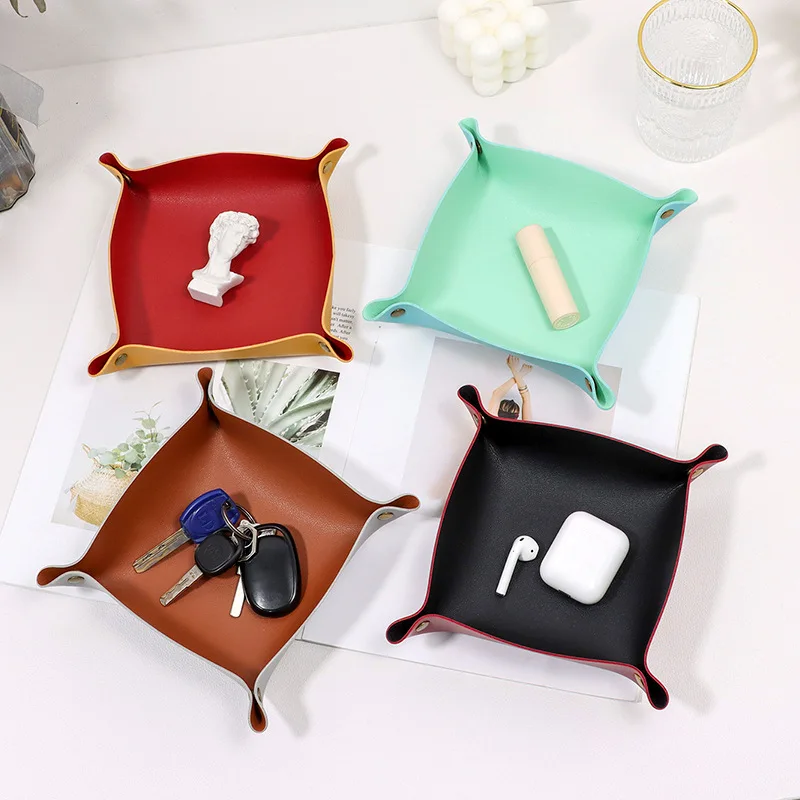 Quick Shipping Catchall Valet Tray Change Key Organizer Coin Dice Storage ValetCatchall Travel Dish Plate
