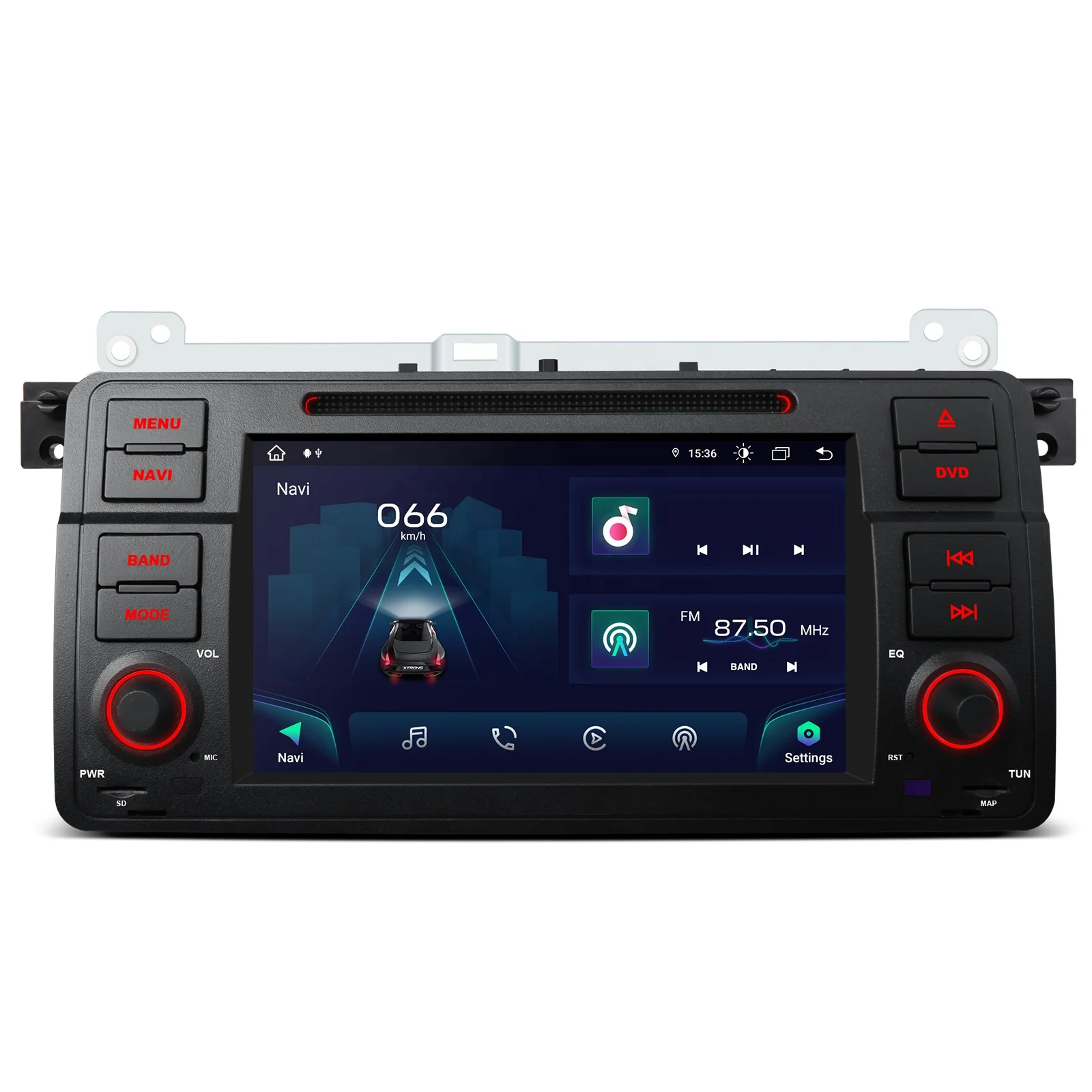 XTRONS 7 Inch Touch Screen 1 Din Android Car Radio For BMW E46 Android Car Stereo Carplay Android Auto Car DVD Player