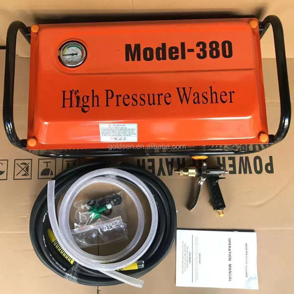 TOLHIT Home Cold Water Wash Pump Cleaner Washing Machine Portable High Pressure Automatic Car Washer 1600w 7Mpa 380 Industrial