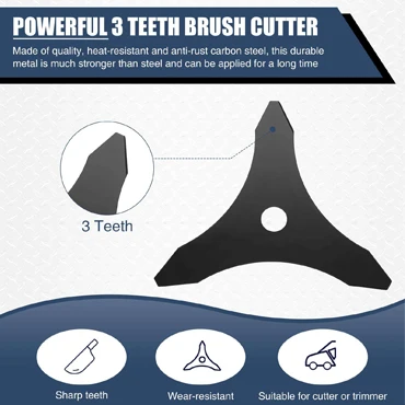 3T brush cutter blade made of material for garden work and grass cutting