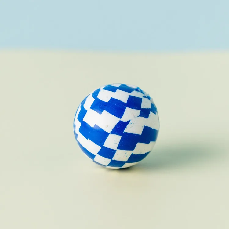 
Wholesale vending machine football shape blue children rubber bouncy ball for sale 