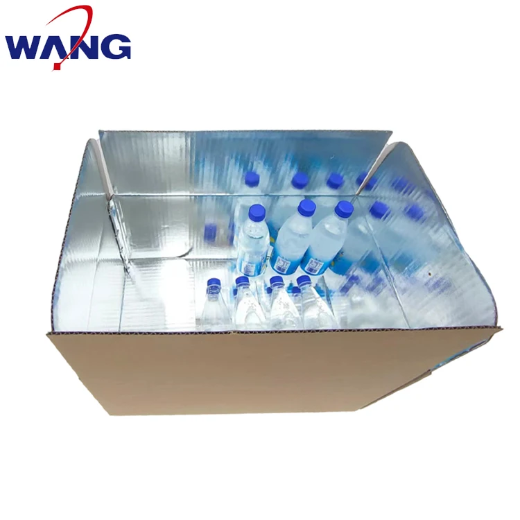 Wholesale waterproofing frozen transporting shipping cold chain insulation box paper thermal cardboard