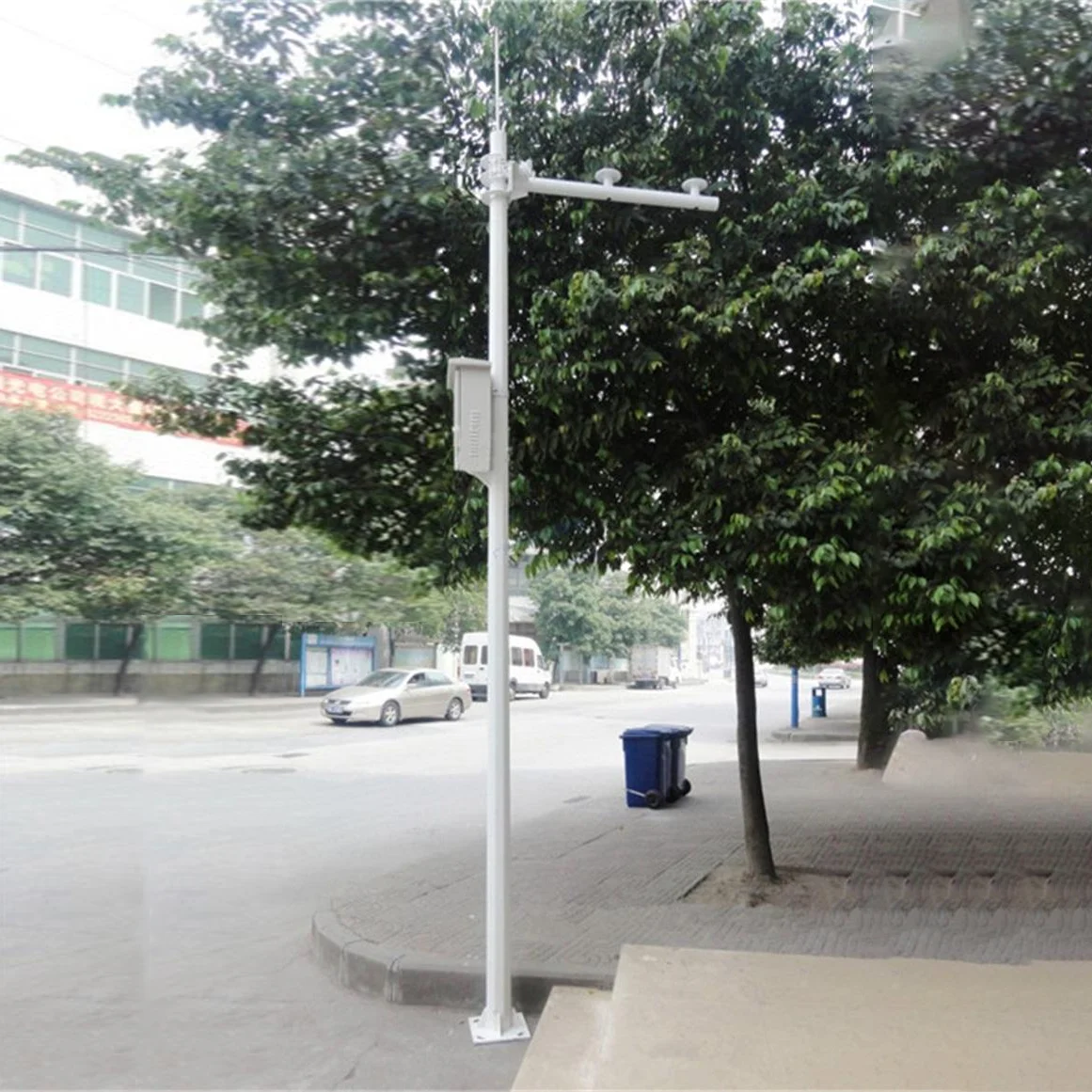 Huatai segmented hot-dip galvanized CCTV pole, 3m 4m 5m 6m steel pole for camera installation